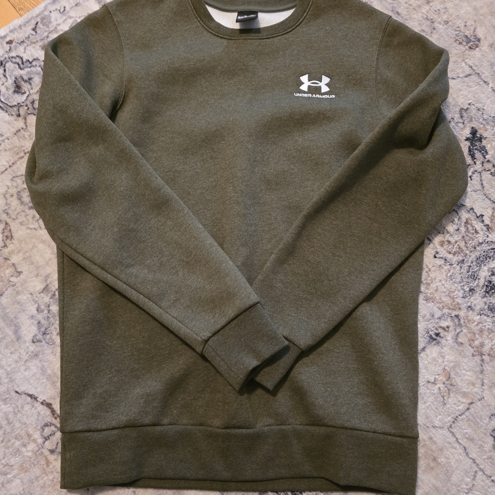 Under Armour Men's Dark Green Crewneck Sweater